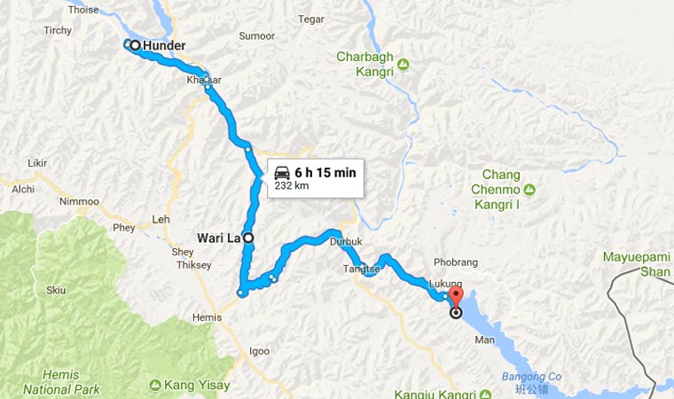 How to Reach Eco Traveller Cottage Pangong from Hunder via Wari La Photo How to Reach Eco Traveller Cottage Pangong from Hunder via Wari La